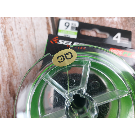 Шнур Select Master PE 150m (салат.) #0.4/0.06mm 20lb/9kg, Діаметр: 0.06mm, Розмотування: 150m, Колір: салатовий, фото , изображение 10