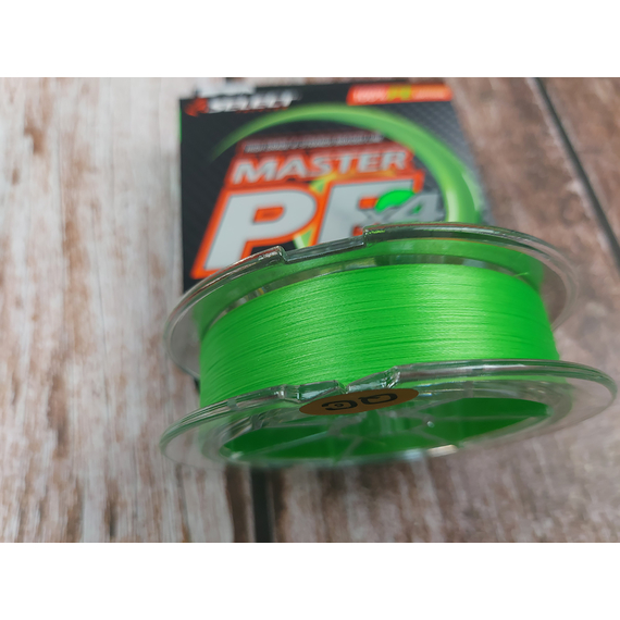 Шнур Select Master PE 150m (салат.) #0.4/0.06mm 20lb/9kg, Діаметр: 0.06mm, Розмотування: 150m, Колір: салатовий, фото , изображение 11