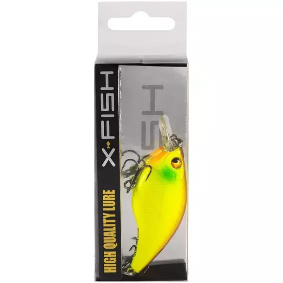 Воблер X-Fish Bobby 60F 60mm 9.5g #004 (1.8-2.3m), Розмір/Вага: 60mm/9.5g, Колір воблера: 004, фото , изображение 2