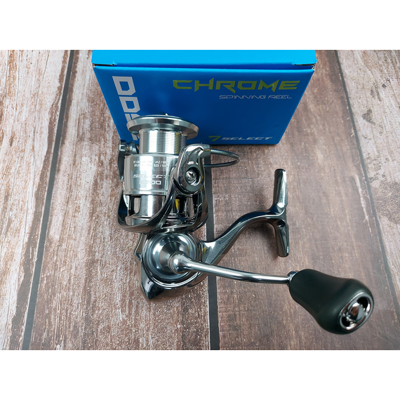 Катушка Select Chrome 2500 (6+1 подшипник) — спиннинговая универсальная, легкий ход., Размер шпули: 2500, фото , изображение 6