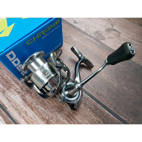 Катушка Select Chrome 2500 (6+1 подшипник) — спиннинговая универсальная, легкий ход., Размер шпули: 2500, фото , изображение 7