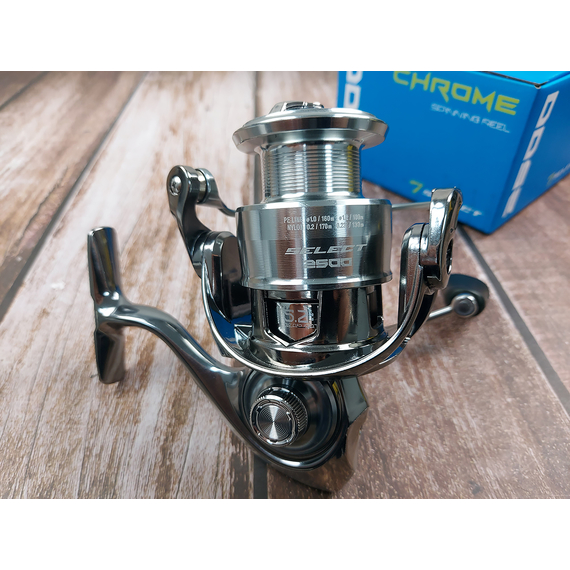Катушка Select Chrome 2500 (6+1 подшипник) — спиннинговая универсальная, легкий ход., Размер шпули: 2500, фото , изображение 12