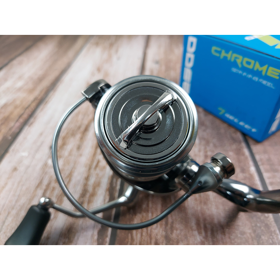 Катушка Select Chrome 2500 (6+1 подшипник) — спиннинговая универсальная, легкий ход., Размер шпули: 2500, фото , изображение 14