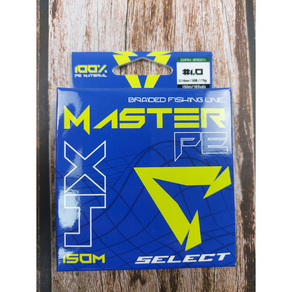 Шнур Select Master 150m 0.14мм 17кг темн.-зел., Диаметр: 0.14mm, Размотка: 150m, Выберите цвет: темно-зелений, фото , изображение 6