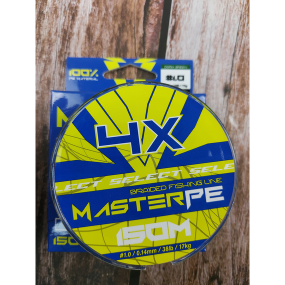 Шнур Select Master 150m 0.14мм 17кг темн.-зел., Диаметр: 0.14mm, Размотка: 150m, Выберите цвет: темно-зелений, фото , изображение 8
