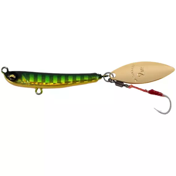 Тейл-спінер Megabass Makippa 3.0g Green Gold, Вага блешні: 3г, Колір блешні: Green Gold, фото 