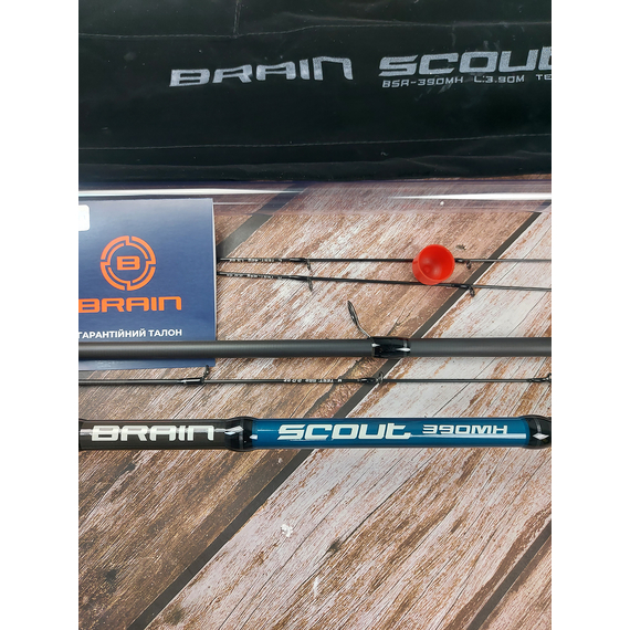 Фідер Brain Scout 3.90м / MH / до 90г / CAMO-EVA ручка — універсальний фідер для активної риболовлі, Модель: 3.9m 90g, фото , изображение 7