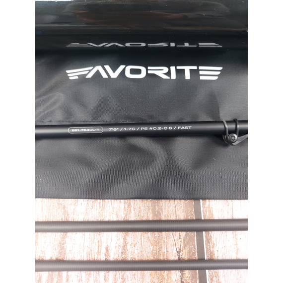 Компактный спиннинг Favorite Blue Bird Compact 764UL-T / 2.30m / 1-7g / Fast (вершинка tubular) + тубус в комплекте, Модель: 2.30m 1-7g, фото , изображение 9