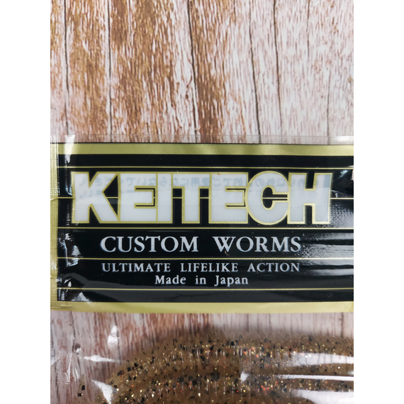 Силикон Keitech Live Impact 3" 12, цвет:321 gold shad, Длина силикона: 3" (7.6 см), Расцветка силикона: 321 Gold Shad, фото , изображение 4