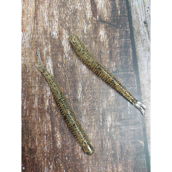 Силикон Keitech Live Impact 3" 12, цвет:321 gold shad, Длина силикона: 3" (7.6 см), Расцветка силикона: 321 Gold Shad, фото , изображение 6