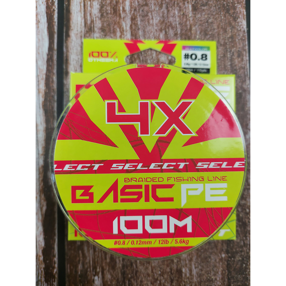 Шнур Select Basic PE Multicolor 100m #0.8/0.12mm 12lb/5.6kg, Діаметр: 0.12mm, Розмотування: 100m, Колір: мультиколор, фото , изображение 4