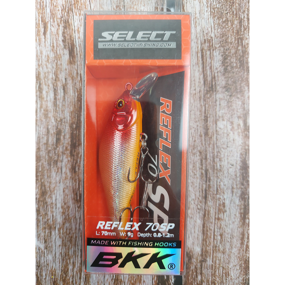 Воблер Select Reflex 70SP 70mm 9.0g #33 (0.8-1.2m), Размер/Вес: 70mm/9g, Цвет воблера: col.33, фото , изображение 5