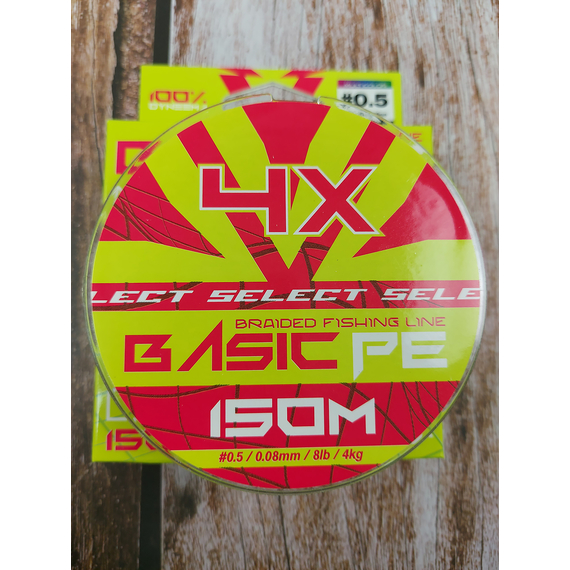 Шнур Select Basic PE Multicolor 150m #0.5/0.08mm 8lb/4kg, Діаметр: 0.08mm, Розмотування: 150m, Колір: мультиколор, фото , изображение 4