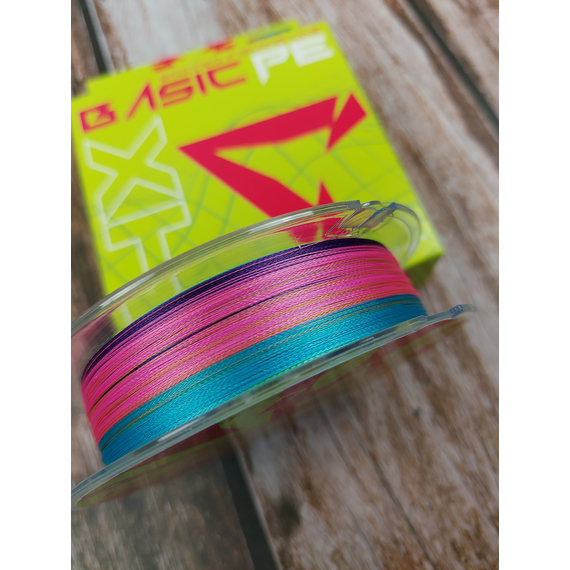 Шнур Select Basic PE Multicolor 150m #0.5/0.08mm 8lb/4kg, Діаметр: 0.08mm, Розмотування: 150m, Колір: мультиколор, фото , изображение 5