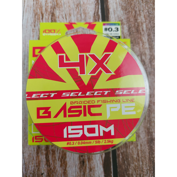 Шнур рыболовный Select Basic PE 150m, 0.04mm, 5Lb/2.5kg, цвет: разноцветный, Диаметр: 0.04mm, Размотка: 150m, Выберите цвет: мультиколор, фото , изображение 4