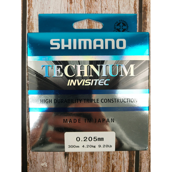Жилка SHIMANO TECHNIUM INVISITEC 300m 0.205mm 4.2kg (Made in Japan), сіра, Діаметр: 0.205, Розмотування: 300m, фото , изображение 3