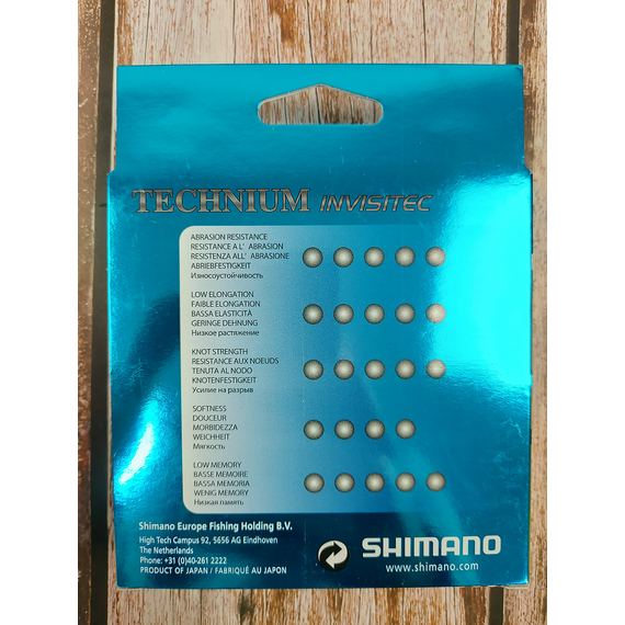 Жилка SHIMANO TECHNIUM INVISITEC 300m 0.205mm 4.2kg (Made in Japan), сіра, Діаметр: 0.205, Розмотування: 300m, фото , изображение 4