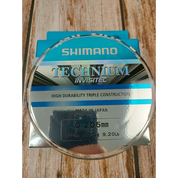 Жилка SHIMANO TECHNIUM INVISITEC 300m 0.205mm 4.2kg (Made in Japan), сіра, Діаметр: 0.205, Розмотування: 300m, фото , изображение 5