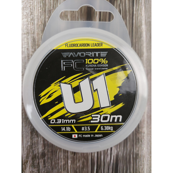 Флюорокарбон Favorite U1 FC 30м #3.5/0.31mm 14.1lb/6.38kg (Made in Japan), Диаметр: 0.31mm, Размотка: 30m, фото , изображение 7