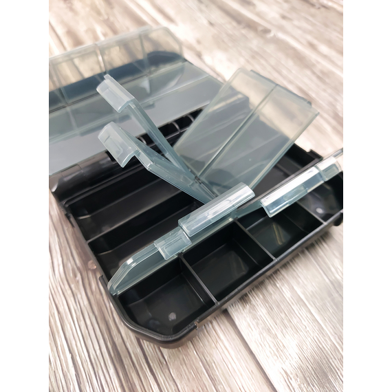 Коробка Meiho Versus VS-388DD 122х97х34mm к:black, фото , изображение 6
