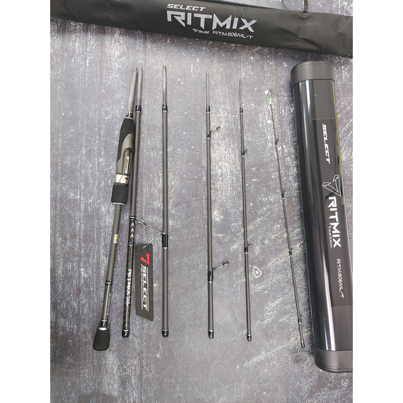 Компактний спіннінг Select Ritmix Travel 806ML-T 2.44m 4-16g Fast (6 част.), з чохлом та тубусом в комплекті, Модель: 2.44m 4-16g, фото , изображение 7