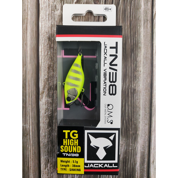 Воблер Jackall TN38 38mm, 5.1g, Super Chartreuse Gill (раттлін), Розмір/Вага: 38мм/5.1г, Колір воблера: Super Chartreuse Gill, фото , изображение 3