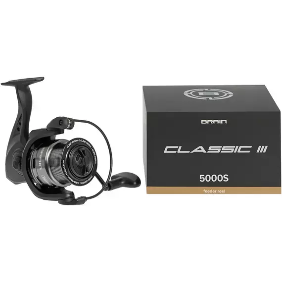 Котушка Brain Classic III Feeder 5000 / 4+1 підшипник / 4.9:1 — фідерна, металева шпуля, Размер шпули: 5000S, фото , изображение 6