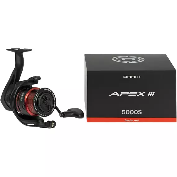 Котушка Brain Apex III Feeder 5000S / 5+1 підшипник / 4.9:1 — фідерна, металева шпуля, Розмір шпулі: 5000S, фото , изображение 6