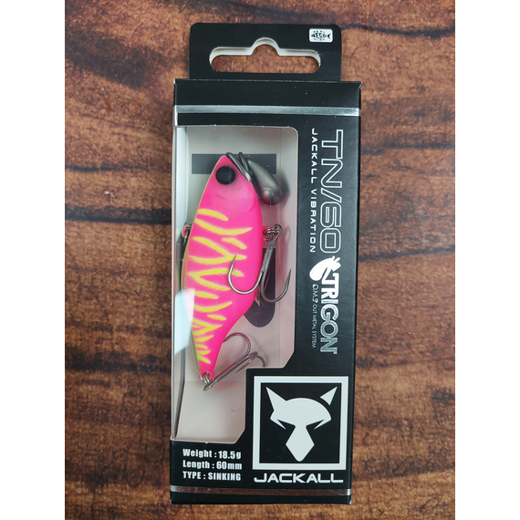 Воблер Jackall TN60 Trigon 60mm, 18.5g, Dragon Fruit Mat Tiger (раттлін), Розмір/Вага: 60мм/18.5г, Колір воблера: Dragon Fruit Mat Tiger, фото , изображение 10