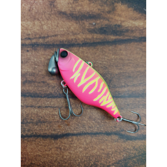 Воблер Jackall TN60 Trigon 60mm, 18.5g, Dragon Fruit Mat Tiger (раттлін), Розмір/Вага: 60мм/18.5г, Колір воблера: Dragon Fruit Mat Tiger, фото , изображение 6