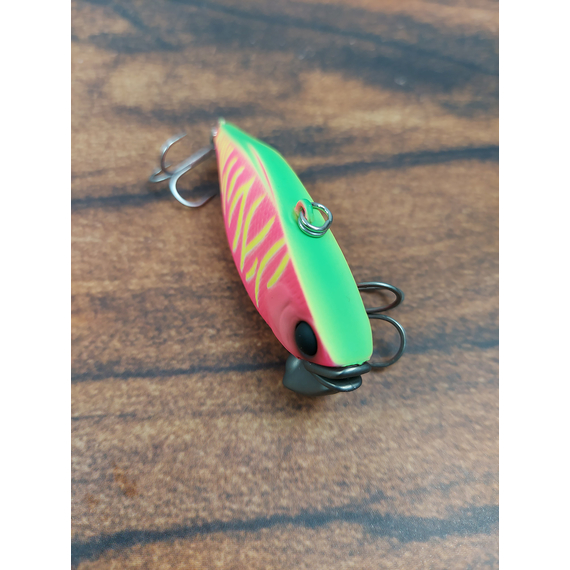 Воблер Jackall TN60 Trigon 60mm, 18.5g, Dragon Fruit Mat Tiger (раттлін), Розмір/Вага: 60мм/18.5г, Колір воблера: Dragon Fruit Mat Tiger, фото , изображение 8