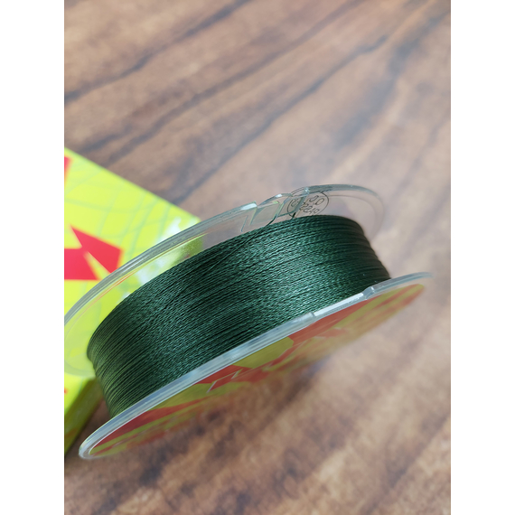 Шнур рыболовный Select Basic PE 100m, 0.12mm, 12Lb/5.6kg, цвет: темно-зеленый, Диаметр: 0.12mm, Размотка: 100m, Выберите цвет: темно-зелений, фото , изображение 4
