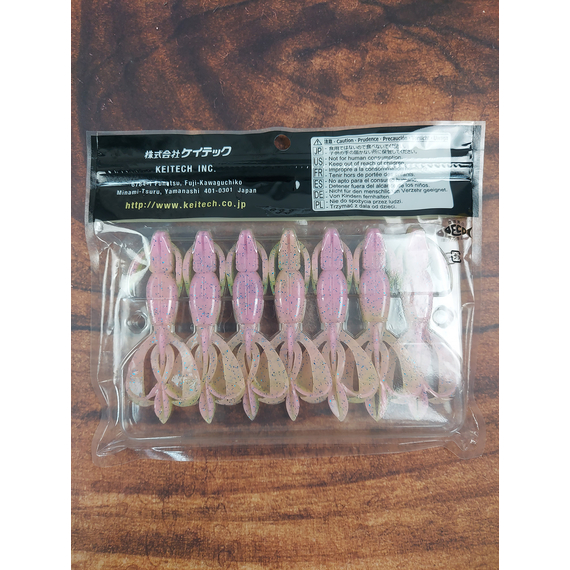 Силікон Keitech Crazy Flapper 3.6" (7 шт/уп),, колір: ea#16 cotton candy blue f, Довжина силікону: 3.6" (9.1 см), Колір силікону: ea#16 cotton candy blue f, фото , изображение 4
