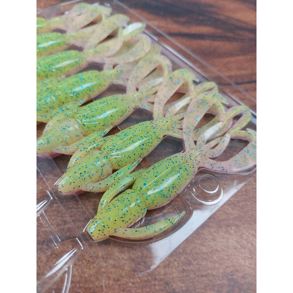 Силікон Keitech Crazy Flapper 3.6" (7 шт/уп),, колір: ea#16 cotton candy blue f, Довжина силікону: 3.6" (9.1 см), Колір силікону: ea#16 cotton candy blue f, фото , изображение 6