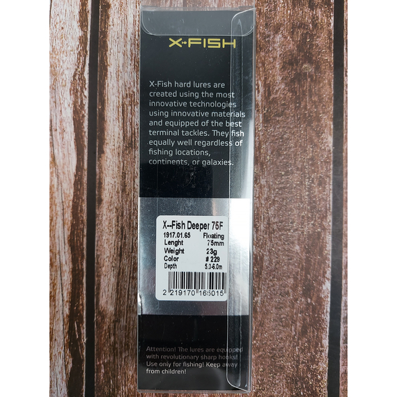 Воблер X-Fish Deeper 75F 75mm 23g #229 (5.0-6.0m), Розмір/Вага: 75mm/23g, Колір воблера: 229, фото , изображение 4