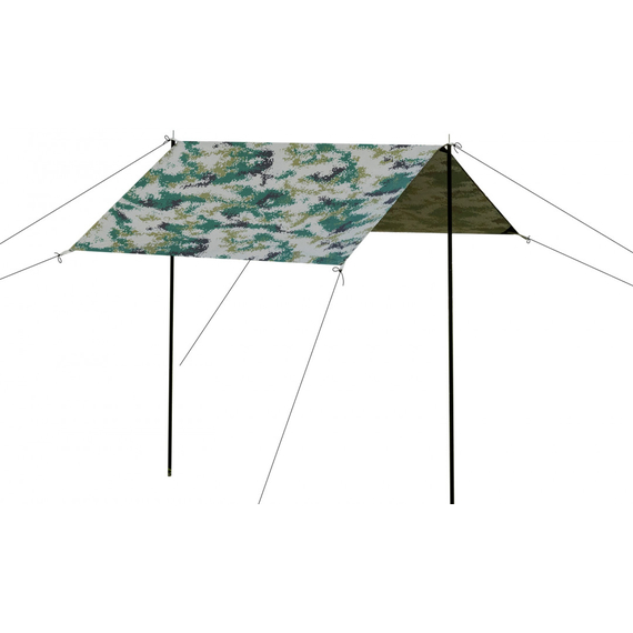 Тент туристичний Skif Outdoor Shield 200х150см (камуфляж) — компактний захист від дощу та сонця, Колір: Camo, Розмір: 200х150см, фото 