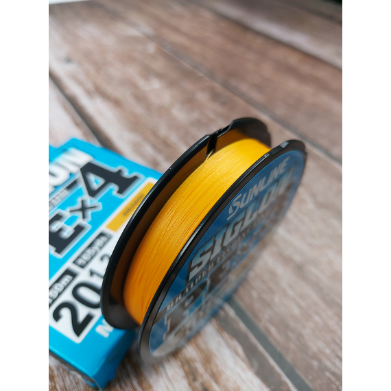 Шнур Sunline Siglon PE х4 150m (помаранч.) #1.2/0.187mm 20lb/9.2kg, Діаметр: #1.2/0.187mm, Розмотування: 150m, Колір: помаранчевий, фото , изображение 5