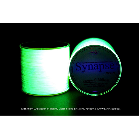 Жилка Katran Synapse Neon 1000m (neon-yellow) 0.309mm 15.55lb, Диаметр: 0.31, Размотка: 1000m, фото , изображение 5