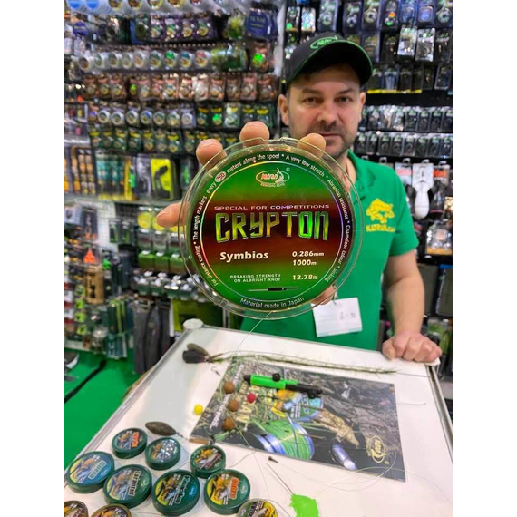 Леска Katran Crypton Symbios 1250m (neon/brown) 0.234mm 9.05lb/3.43kg, Диаметр: 0.23, Размотка: 1250m, фото , изображение 9