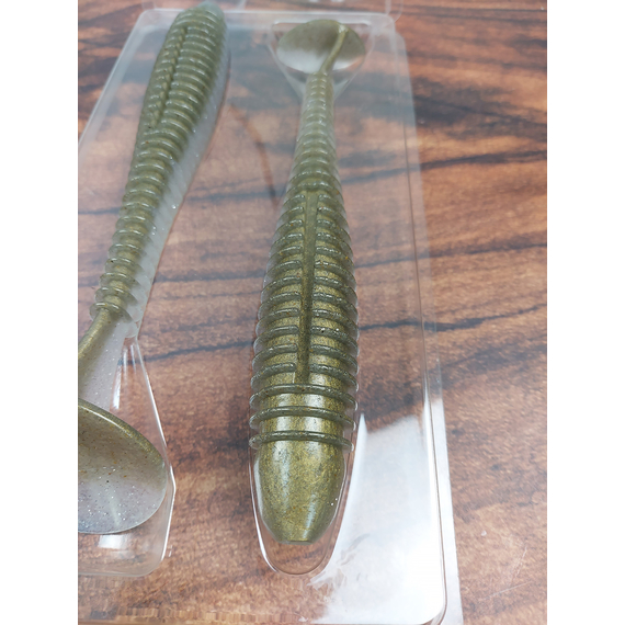 Силікон Keitech Swing Impact FAT 7.8" (2 шт/упак), колір:481 light hitch, Довжина силікону: 7.8" (19.8 см), Колір силікону: 481 light hitch, фото , изображение 6