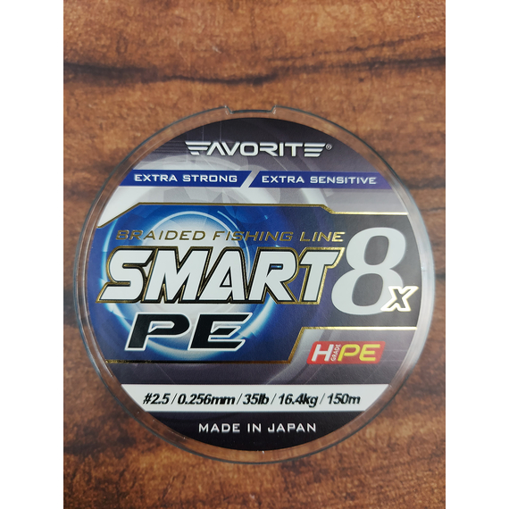 Шнур Favorite Smart PE 8x 150м (sky blue) #2.5/0.265mm 30lb/16.4kg, Діаметр: #2.5/0.265mm, Колір: голубой, фото , изображение 4