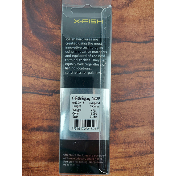 Воблер X-Fish Bigboy 150SP 150mm 23g #050 (0.5-1.5m), Розмір/Вага: 150mm/23g, Колір воблера: 050, фото , изображение 4
