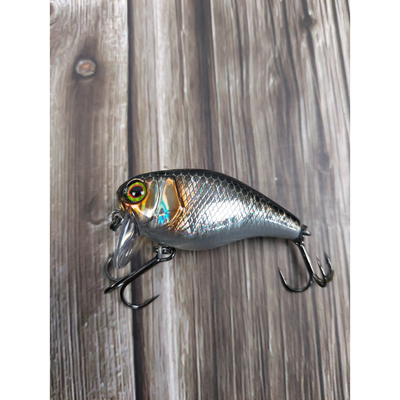 Воблер Jackall Chubby 41F SSR 41mm, 5.5гр, до 0.6м, HL Silver & Black, Размер/Вес: 41мм/5.5г, Цвет воблера: HL Silver & Black, фото , изображение 8