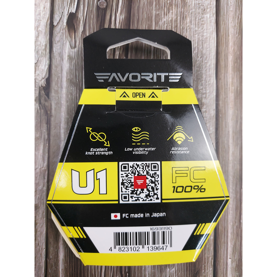 Флюорокарбон Favorite U1 FC 7m #14/0.62mm 50.8lb/23.06kg (Made in Japan), Діаметр: 0.62mm, Розмотування: 7m, фото , изображение 8