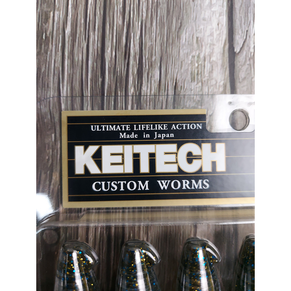 Силікон Keitech Flapper Grub 4" (7 шт/упак), колір:205 bluegill, Довжина силікону: 4" (10.2 см), Колір силікону: 205 Bluegill, фото , изображение 3