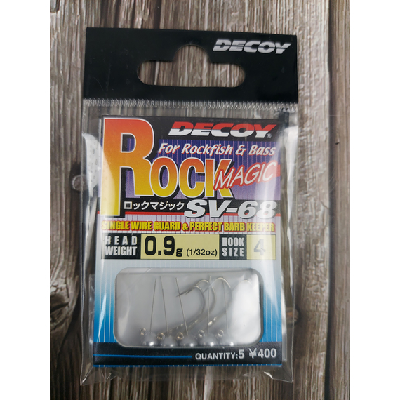 Джиг головка Decoy Rock Magic SV-68 #4 0.9 g (5 шт/уп), фото , изображение 2
