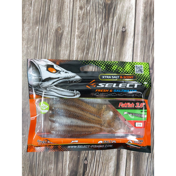 Силікон Select FatFish 3.8" #215 (5 шт / уп), Довжина силікону: 3.8" (9.65 см), Колір силікону: 215, фото , изображение 4