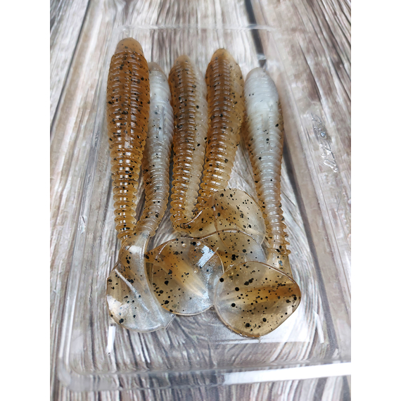 Силікон Select FatFish 3.8" #215 (5 шт / уп), Довжина силікону: 3.8" (9.65 см), Колір силікону: 215, фото , изображение 7
