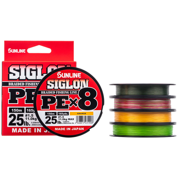 Шнур Sunline Siglon PE х8 150m (салат.) #1.0/0.171mm 16lb/7.7kg, Диаметр: #1.0/0.171mm, Выберите цвет: салатовий, фото , изображение 8