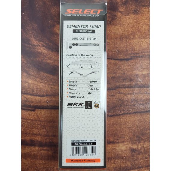Воблер Select Dementor 130SP 130mm 21g #23 (1.6-1.8m), Цвет воблера: 23, фото , изображение 3